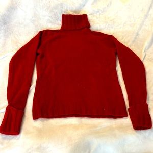 Red Banana Republic Cashmere turtle neck sweater